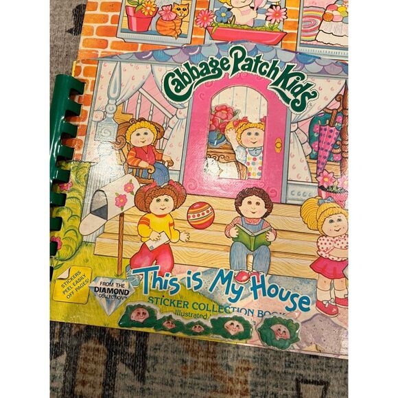 VTG Cabbage Patch Kids This Is My House Puffy Sticker Activity Book‎ EUC 1980s - Picture 3 of 12